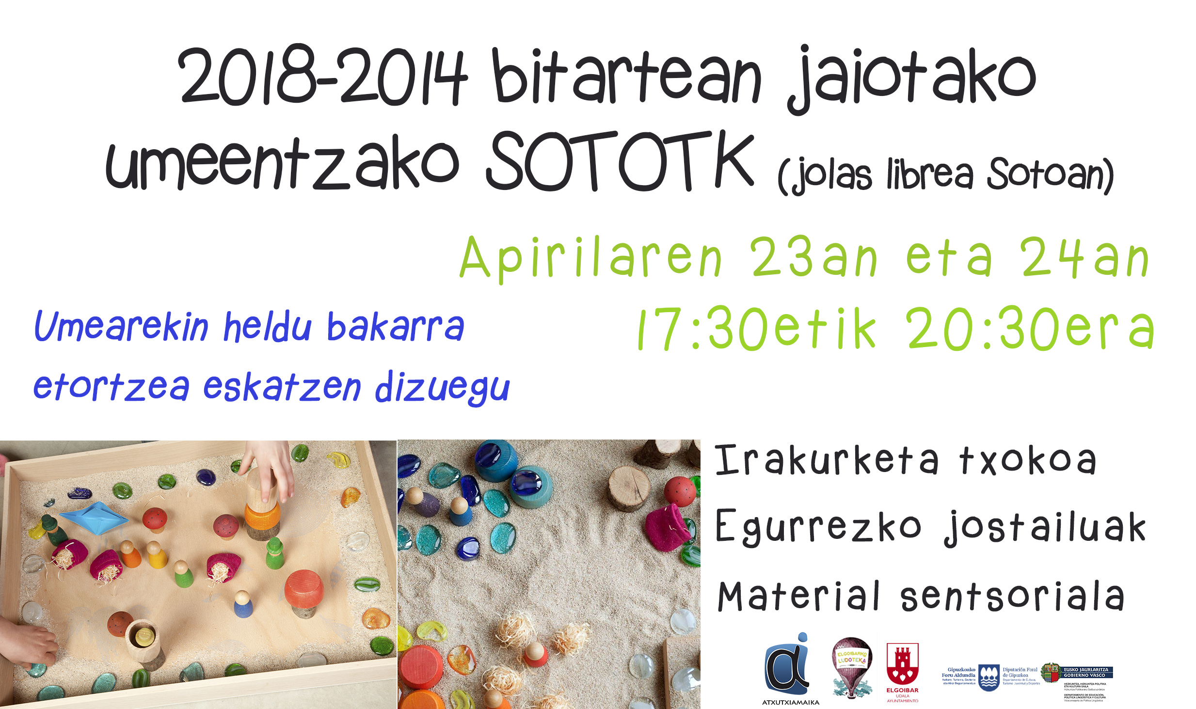 2018 eta 2014 bitartean jaiotako umeentzako SOTOTK 