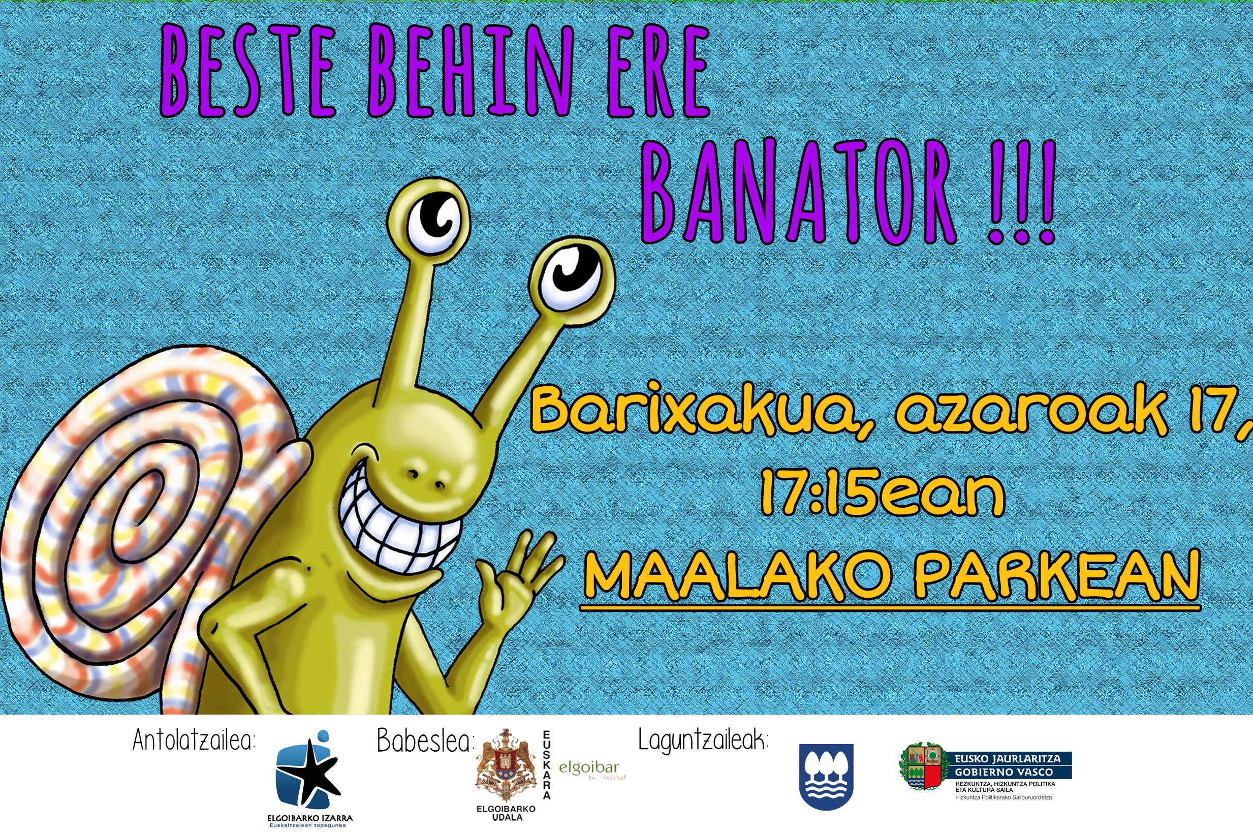 Badator Kiribil! Barixakuan 17:15ean Maalako parkean izango da.