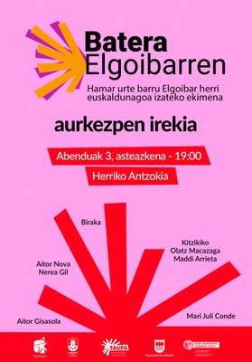 BATERA ELGOIBARREN herri-ekimenaren AURKEZPEN PUBLIKOA, abenduaren 3an