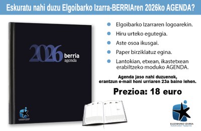 Elgoibarko Izarraren 2026ko AGENDA nahi? 