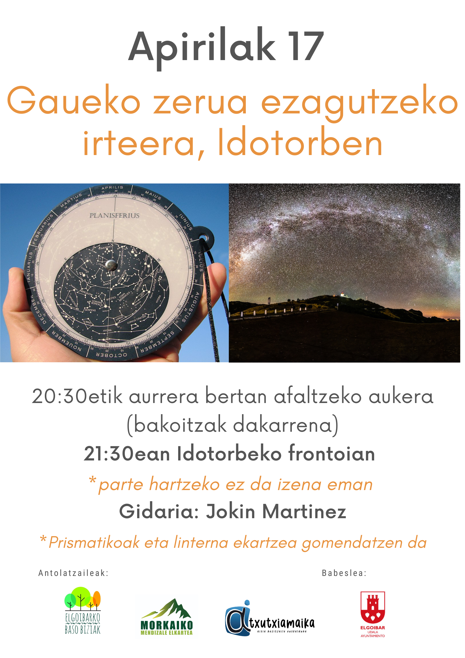 Gaueko zerua ezagutzera goaz!!