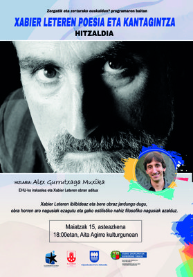 Xabier Leteren poesia eta kantagintzan sakondu nahi?   