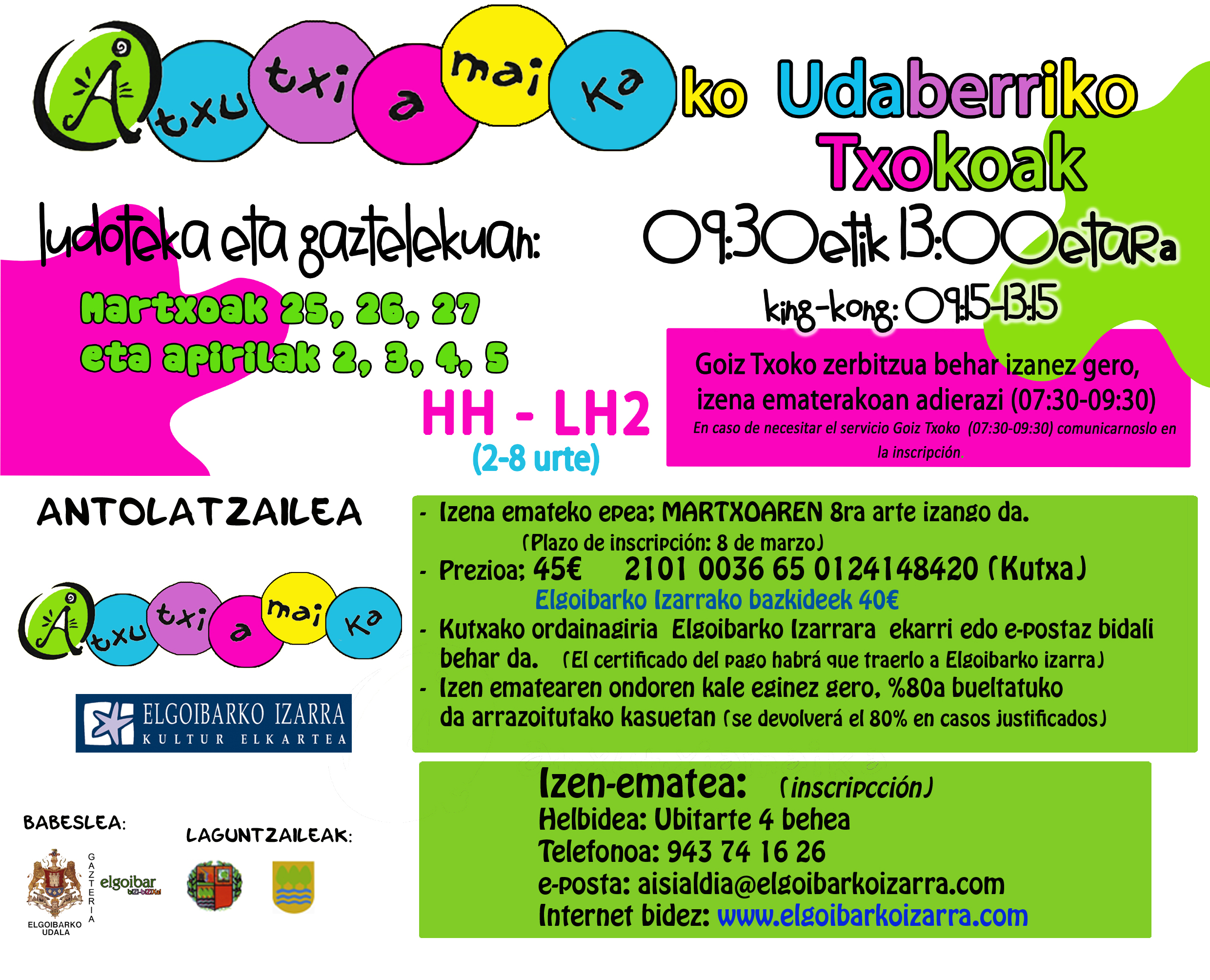 Txokoak informazioa